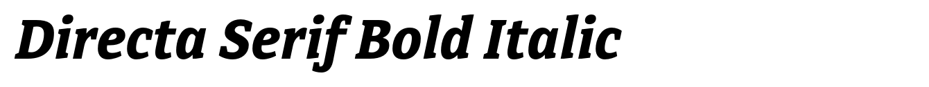 Directa Serif Bold Italic image